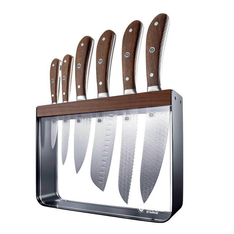 Cuisine::pro® Wolfgang Starke™ OAK Harz Knife Block 7 Piece
