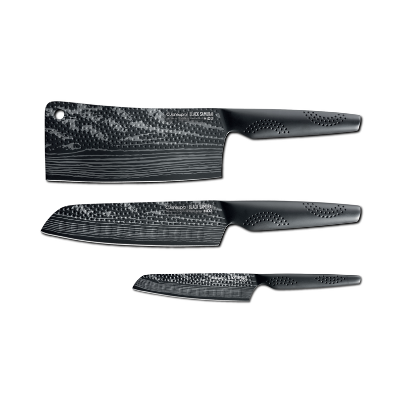 Cuisine::pro® iD3® BLACK SAMURAI Ultimate Knife Set Of 3