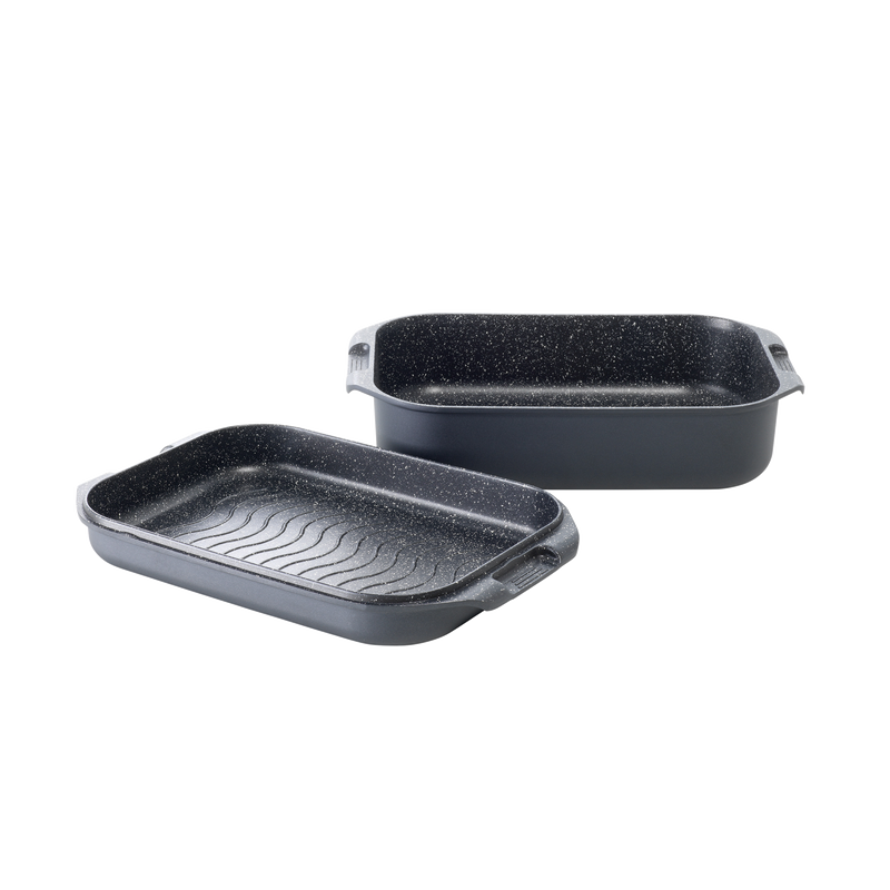 Cuisine::pro® GRANITE™ Roaster with Grill 6.5 Qt.