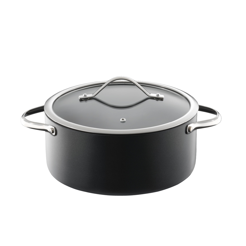 Cuisine::pro® iD3® Hard-anodized Casserole with Lid 9.5"