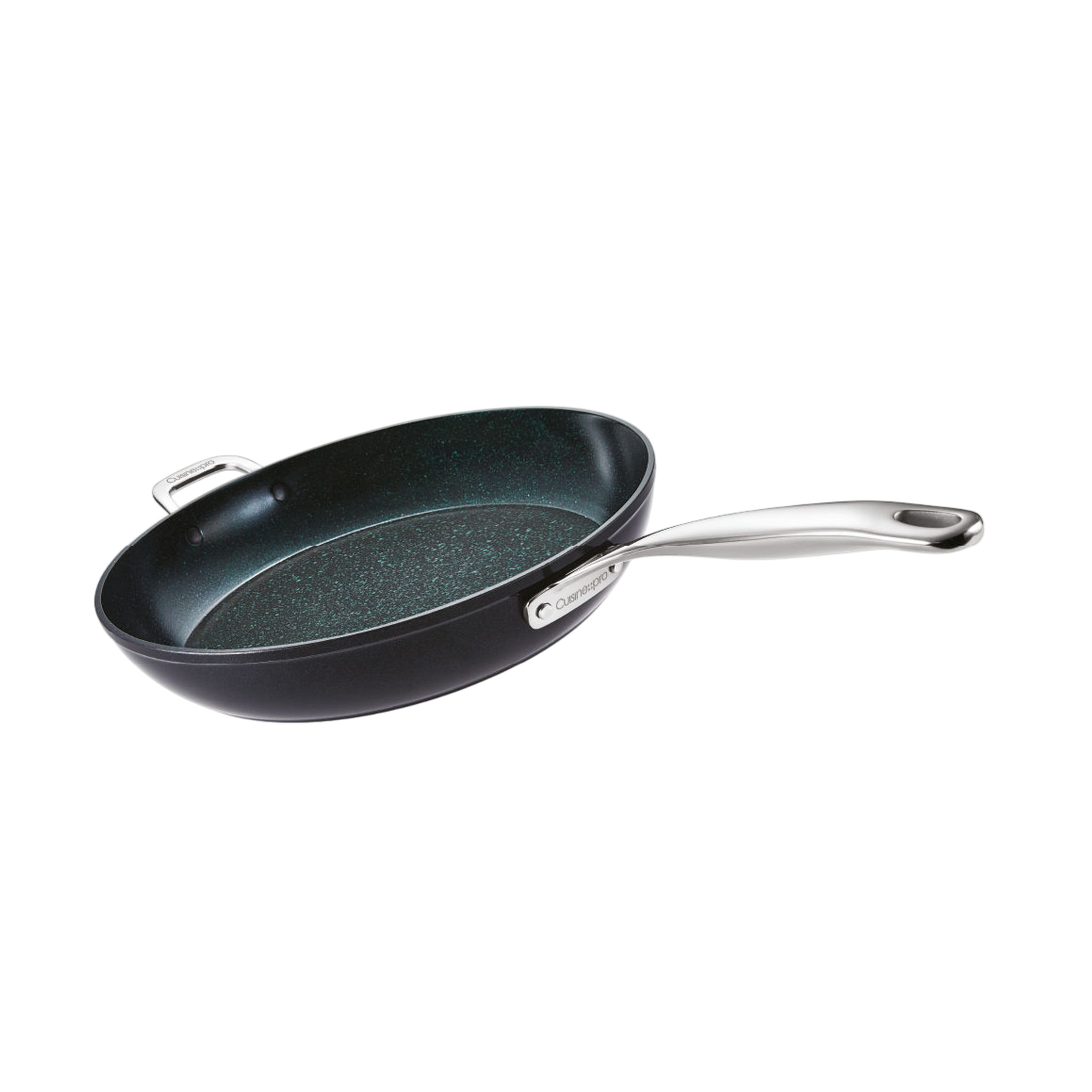 Cuisine::pro® GREEN STONE™ 12.5in Frypan with Helper Handle