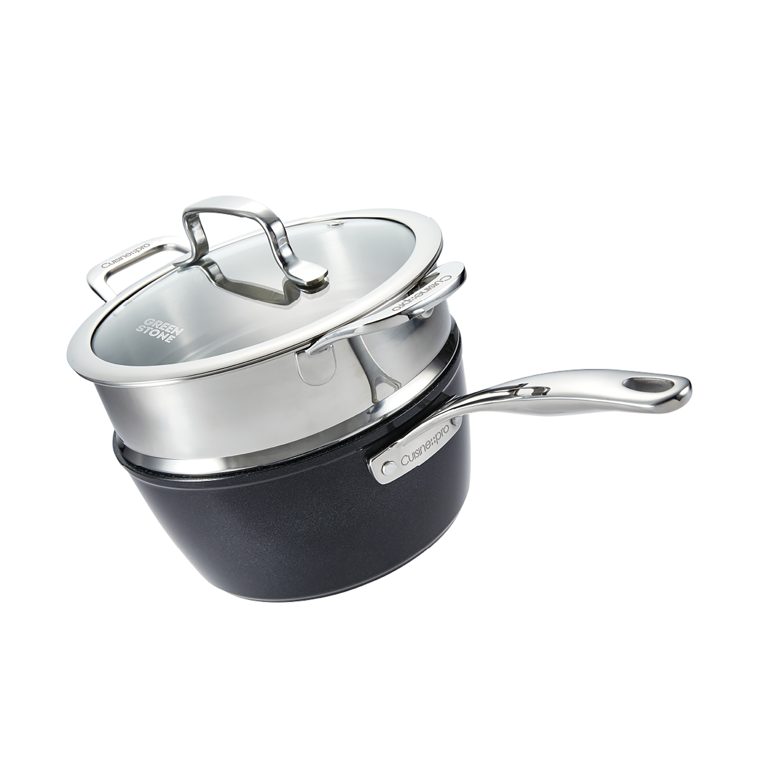 Cuisine::pro® GREEN STONE™ 2.4 Qt. Saucepan with lid