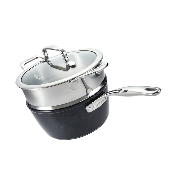 Cuisine::pro® GREEN STONE™ 2.4 Qt. Saucepan with lid