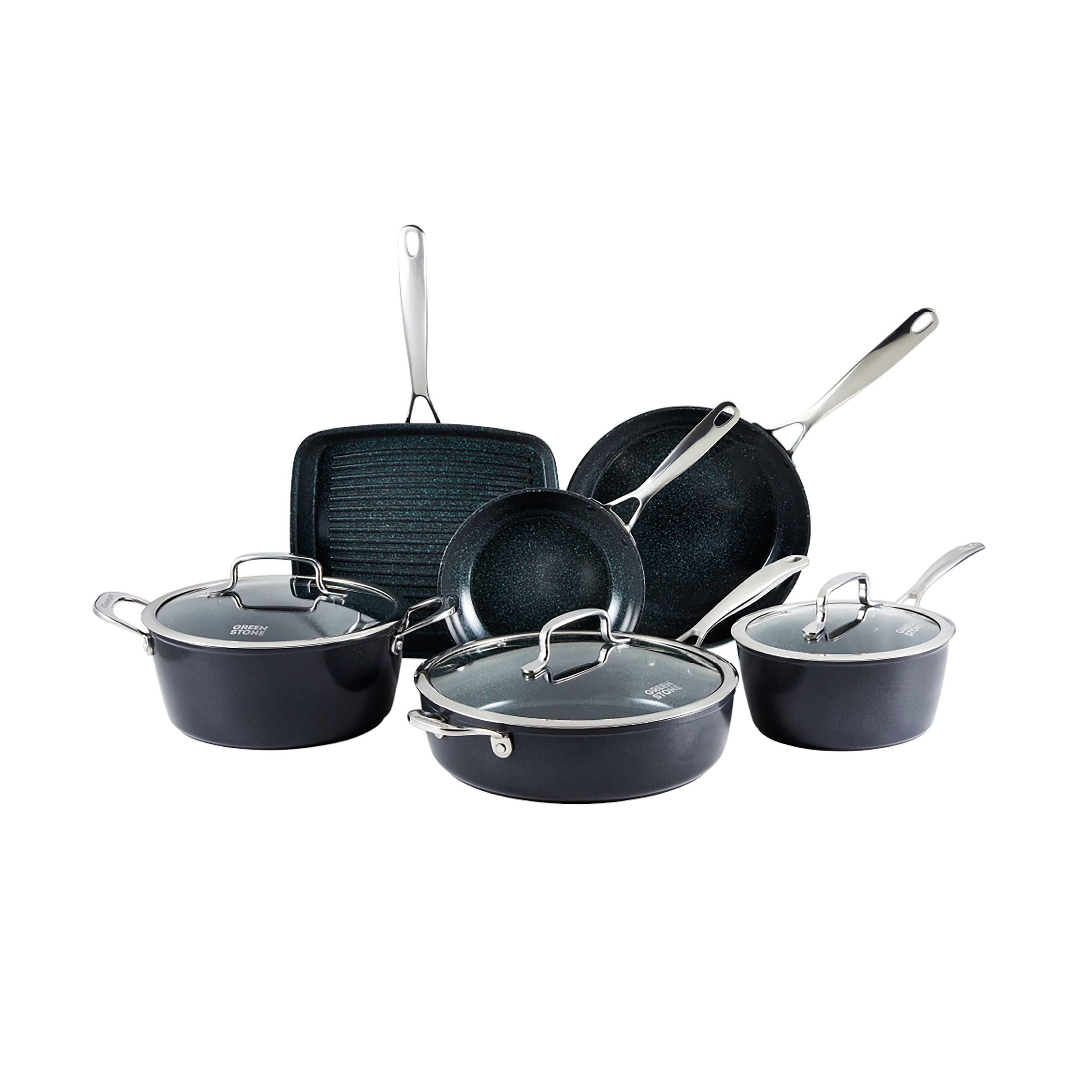 Cuisine::pro® GREEN STONE™ 9-Piece Cookset