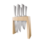 Cuisine::pro® Damashiro® 7 Piece Mizu Knife Block Oak