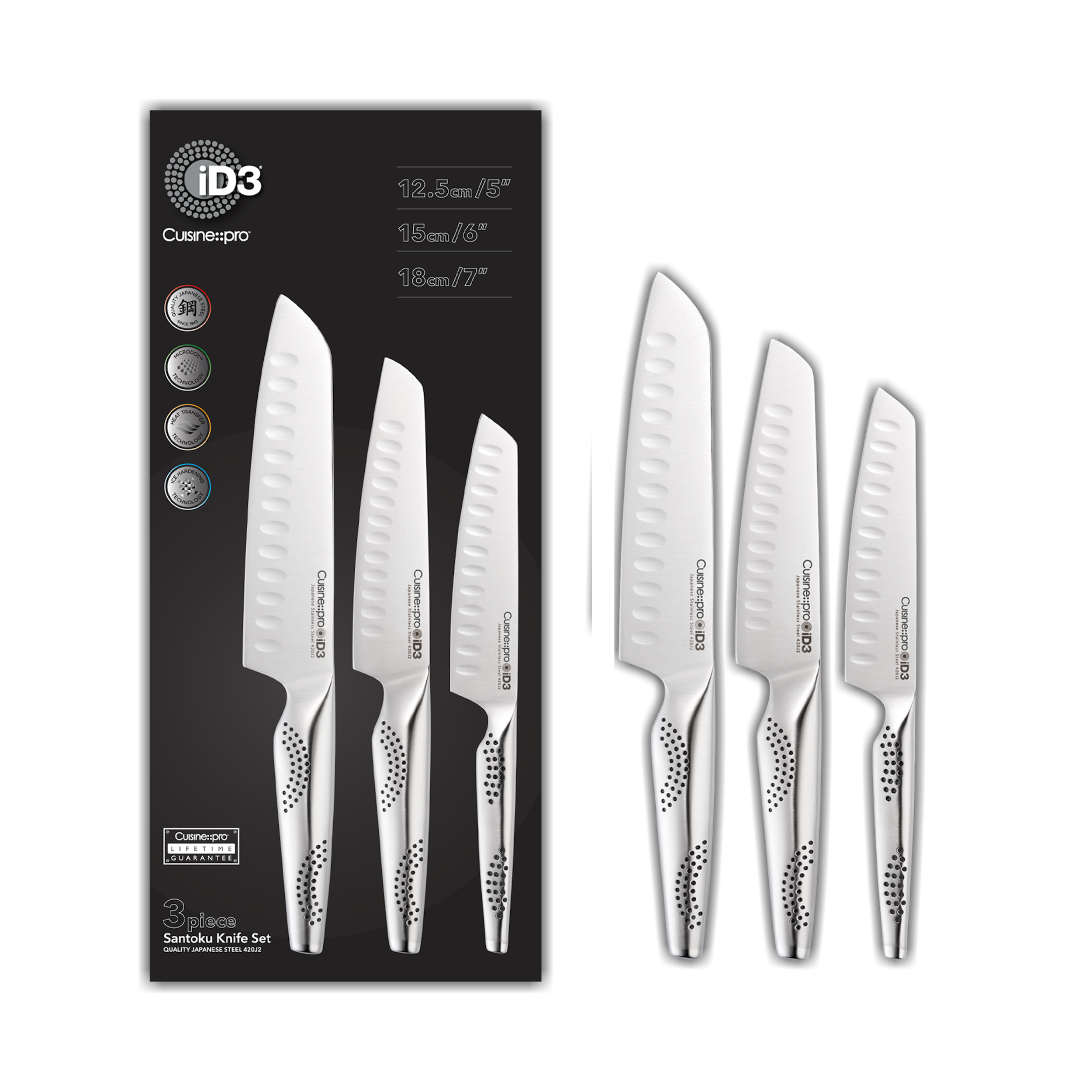 Cuisine::pro® iD3® Santoku Knife Set 3 Piece