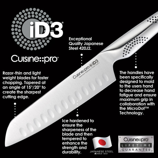Cuisine::pro® iD3® Santoku Knife 7in