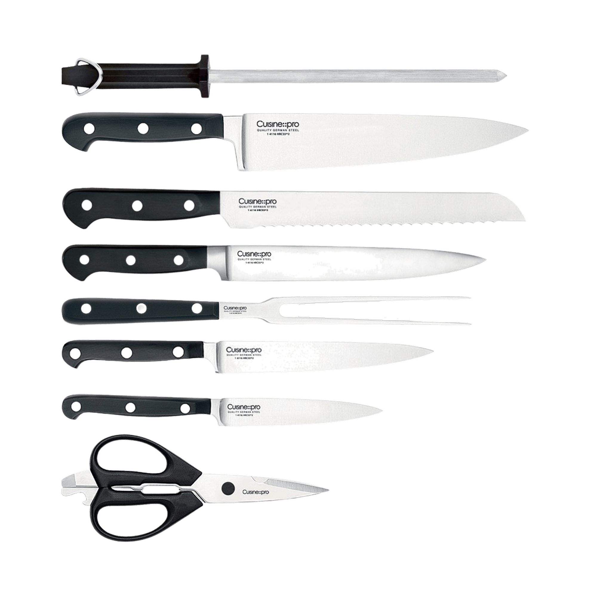 Cuisine::pro® SABRE Knife Block 9 Piece