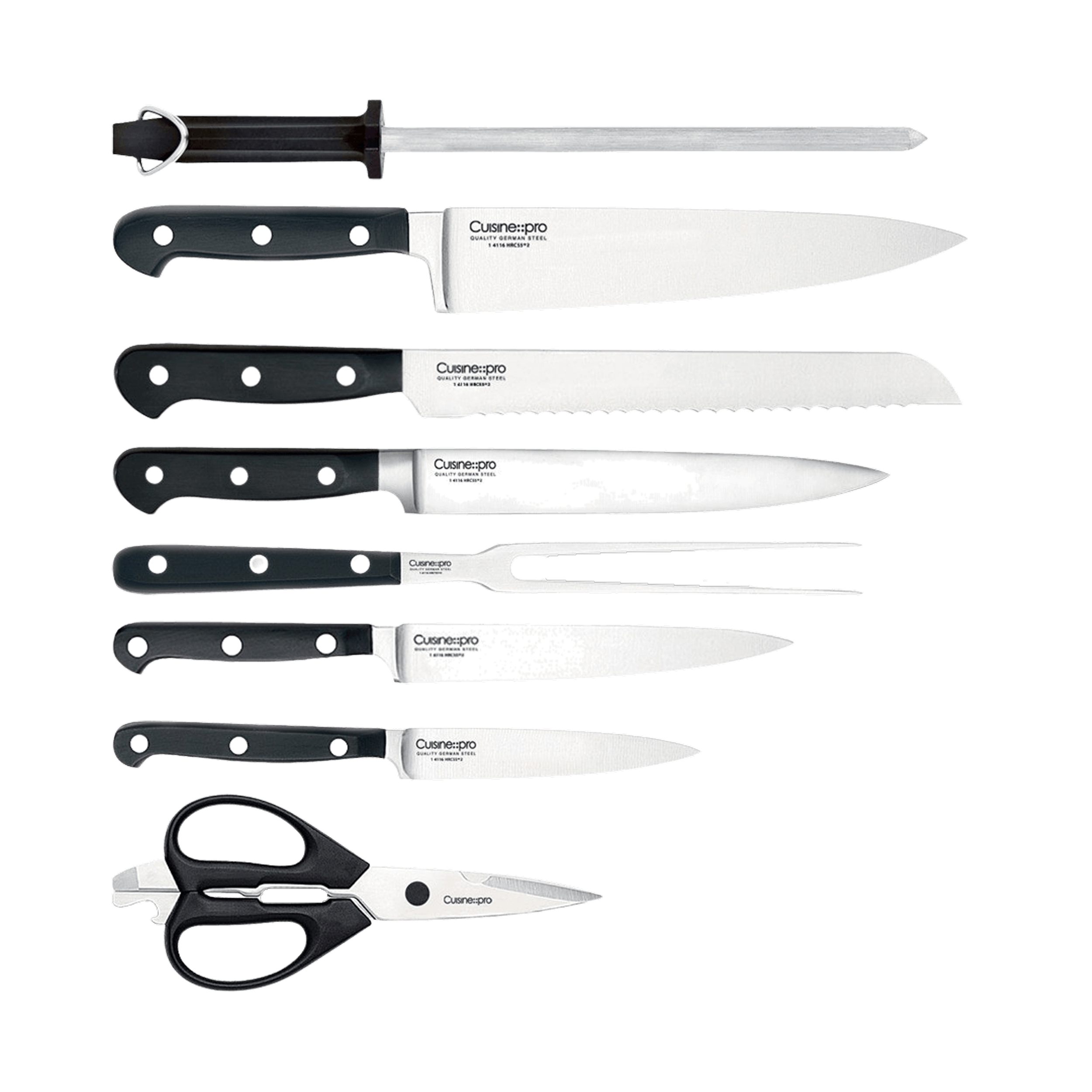 Cuisine::pro® SABRE Knife Block 9 Piece