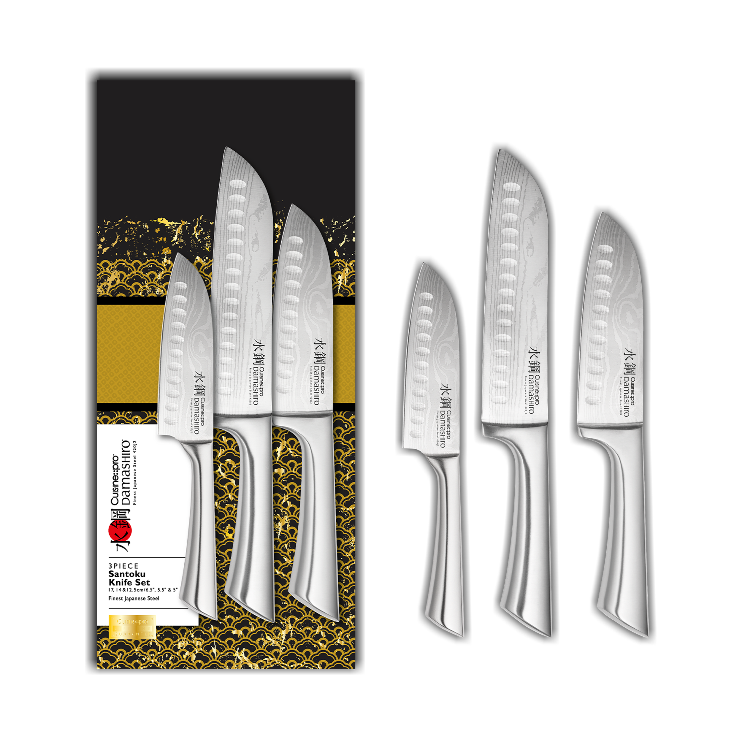 Cuisine::pro® Damashiro® Santoku Knife Set 3 Piece