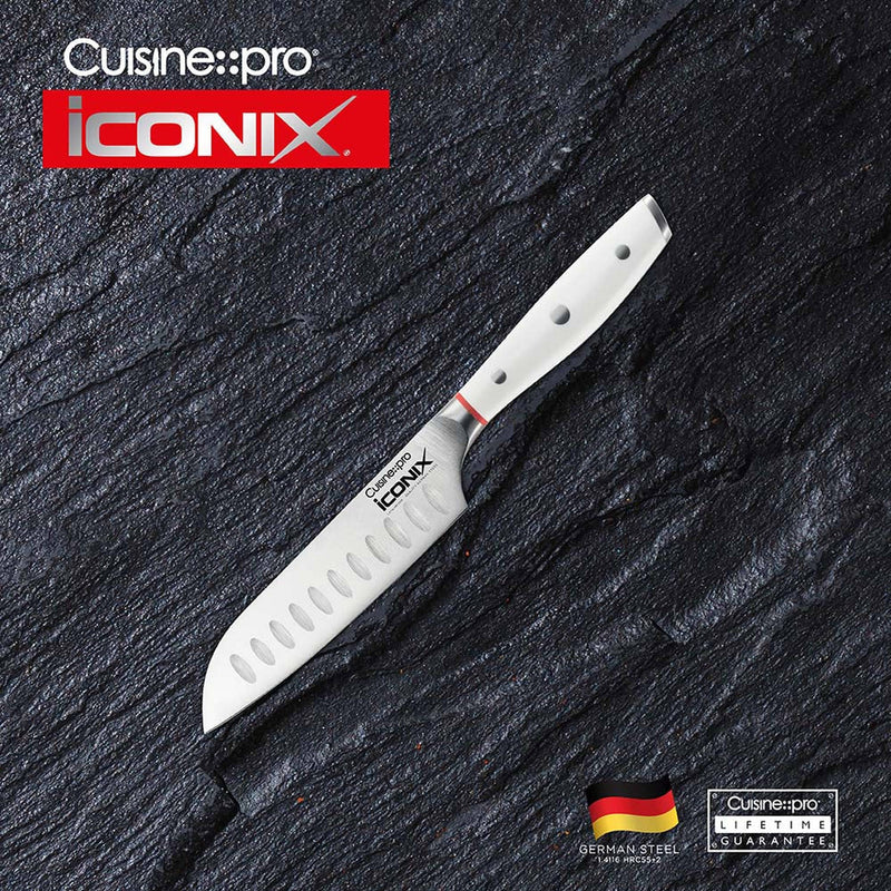 Cuisine::pro® iconiX® Santoku 'Try Me' Knife 5in - hover