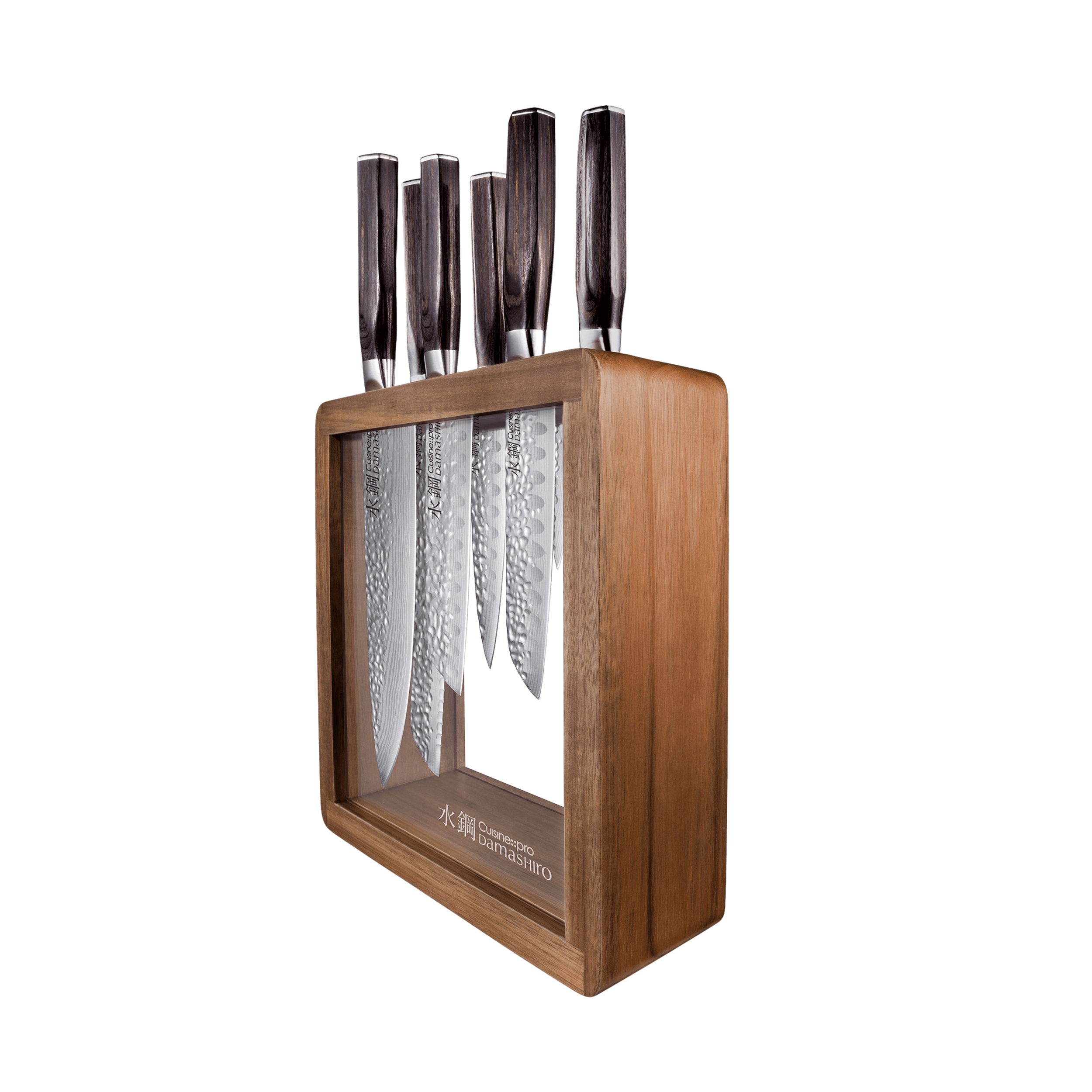 Cuisine::pro® Damashiro EMPEROR®  Mokuzai Knife Block 7 Piece