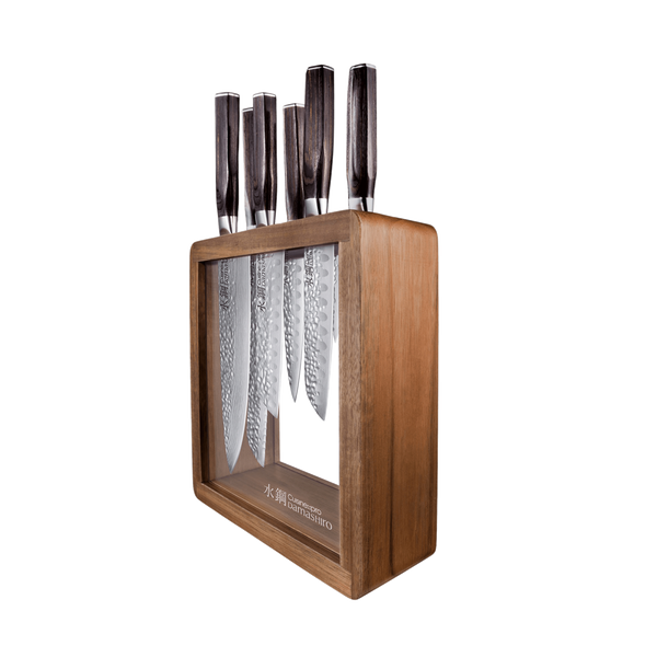 Cuisine::pro® Damashiro EMPEROR®  Mokuzai Knife Block 7 Piece