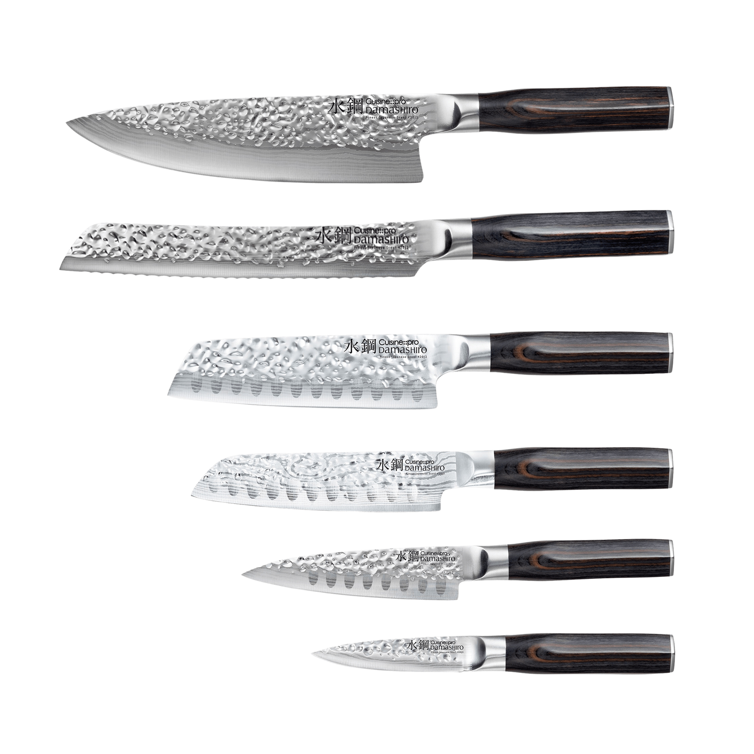 Cuisine::pro® Damashiro EMPEROR®  Mokuzai Knife Block 7 Piece
