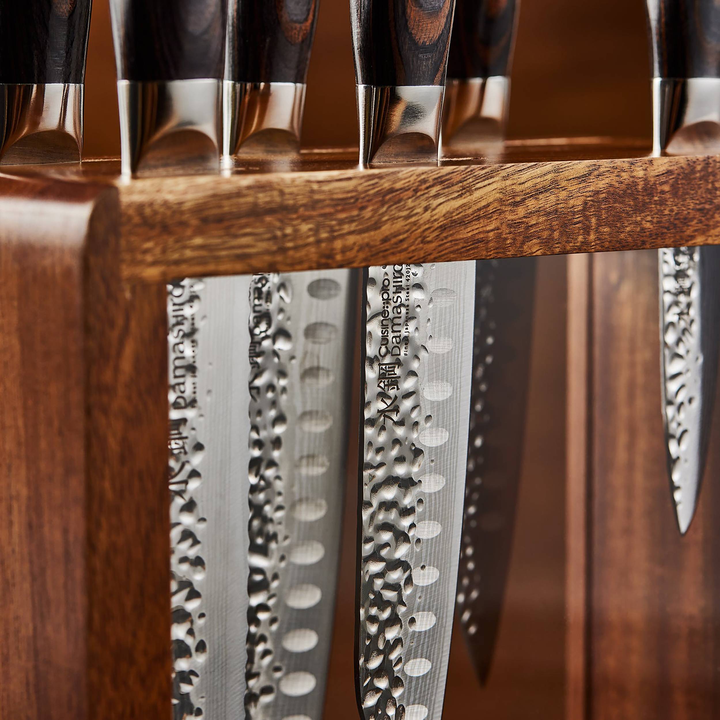 Cuisine::pro® Damashiro EMPEROR®  Mokuzai Knife Block 7 Piece