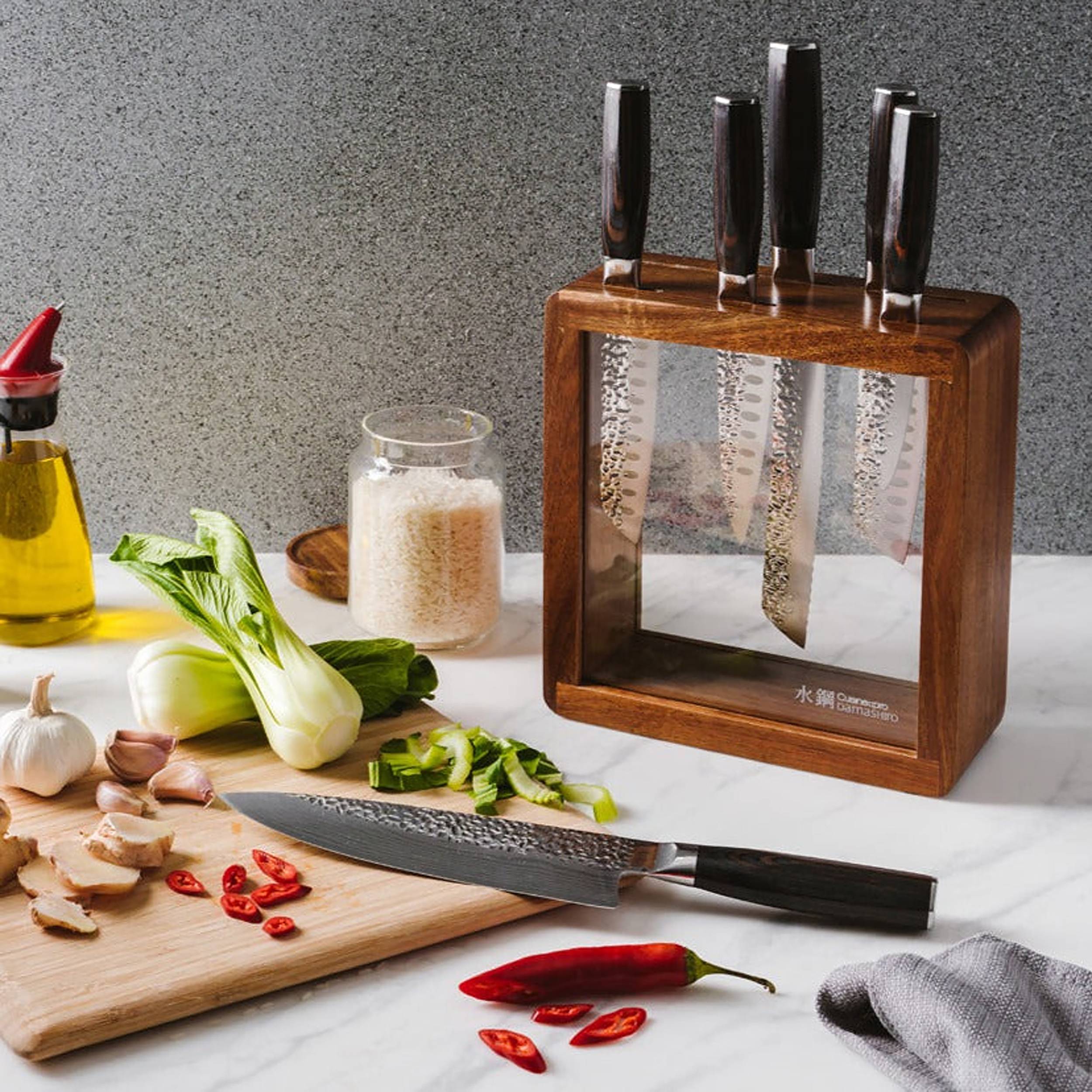 Cuisine::pro® Damashiro EMPEROR®  Mokuzai Knife Block 7 Piece