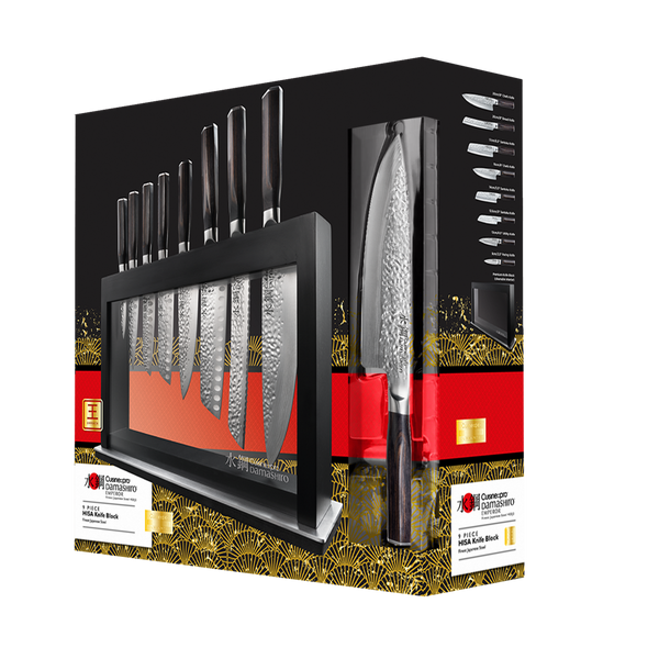 Cuisine::pro® Damashiro EMPEROR®  Hisa Knife Block 9 Piece