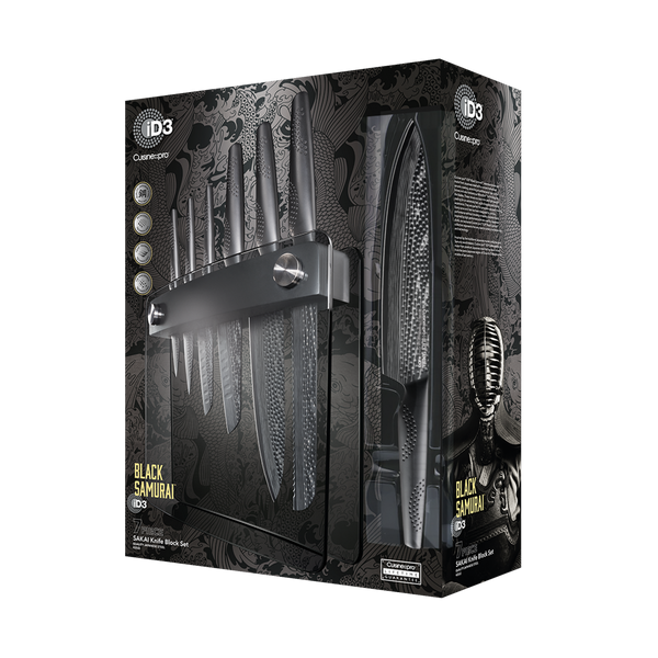 Cuisine::pro® iD3® BLACK SAMURAI Sakai Knife Block 7-Piece
