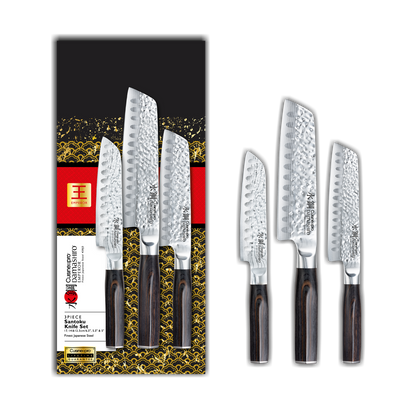 Cuisine::pro® Damashiro EMPEROR® 3-Piece Santoku Set