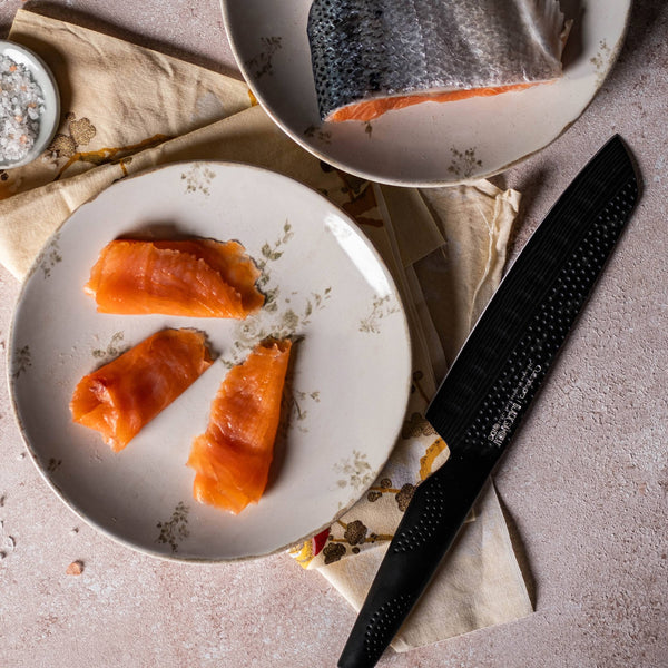 Cuisine::pro® iD3® BLACK SAMURAI Santoku 'Try Me' Knife 5in - hover