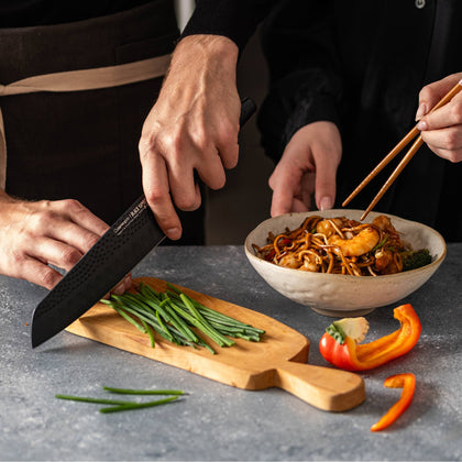 Cuisine::pro® iD3® BLACK SAMURAI Santoku 'Try Me' Knife 5in