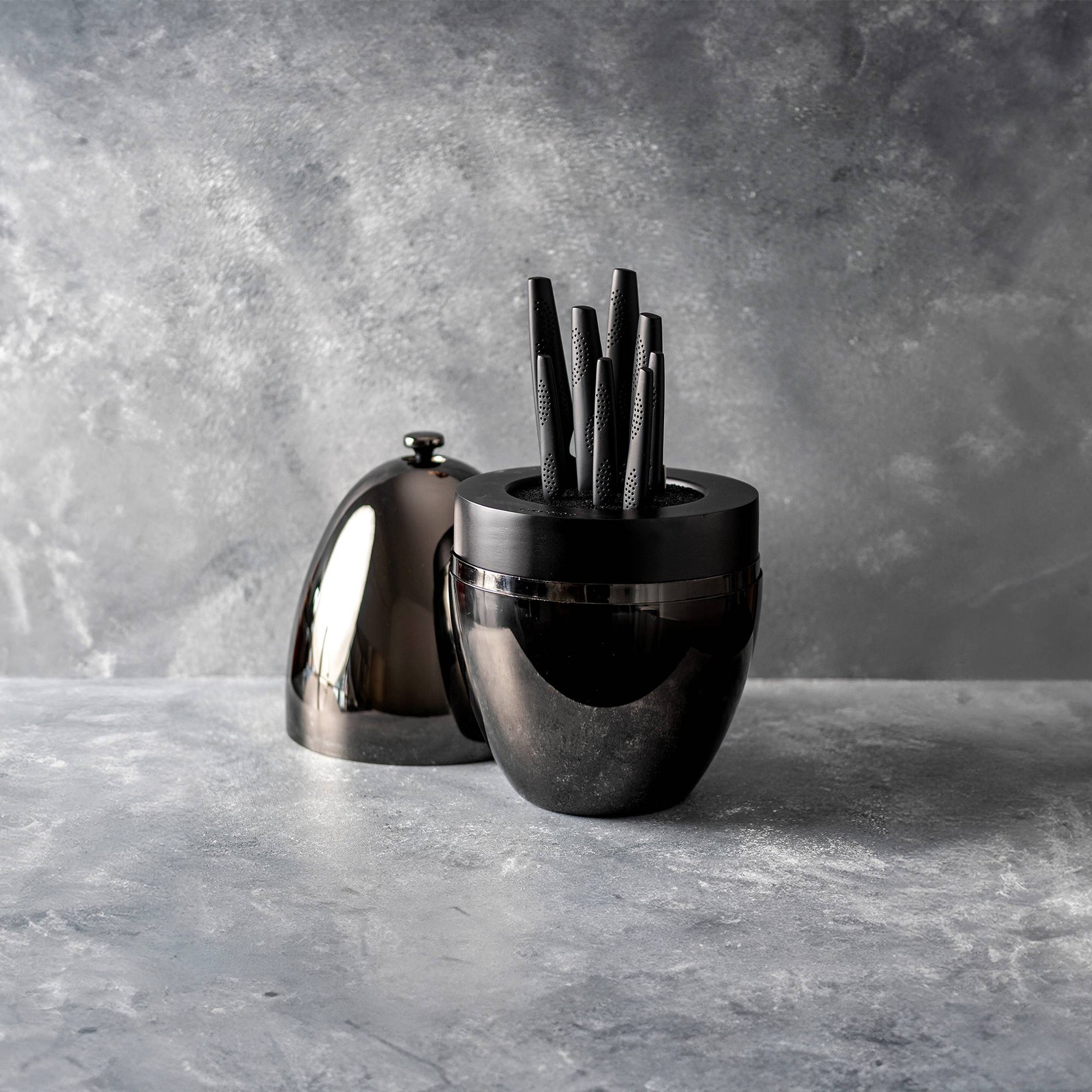 Cuisine::pro® iD3® BLACK SAMURAI THE EGG 9 Piece Knife Block