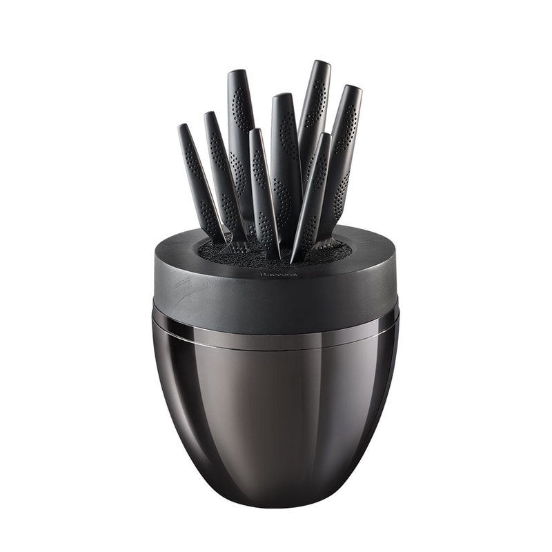 Cuisine::pro® iD3® BLACK SAMURAI THE EGG 9-Piece Knife Block - hover