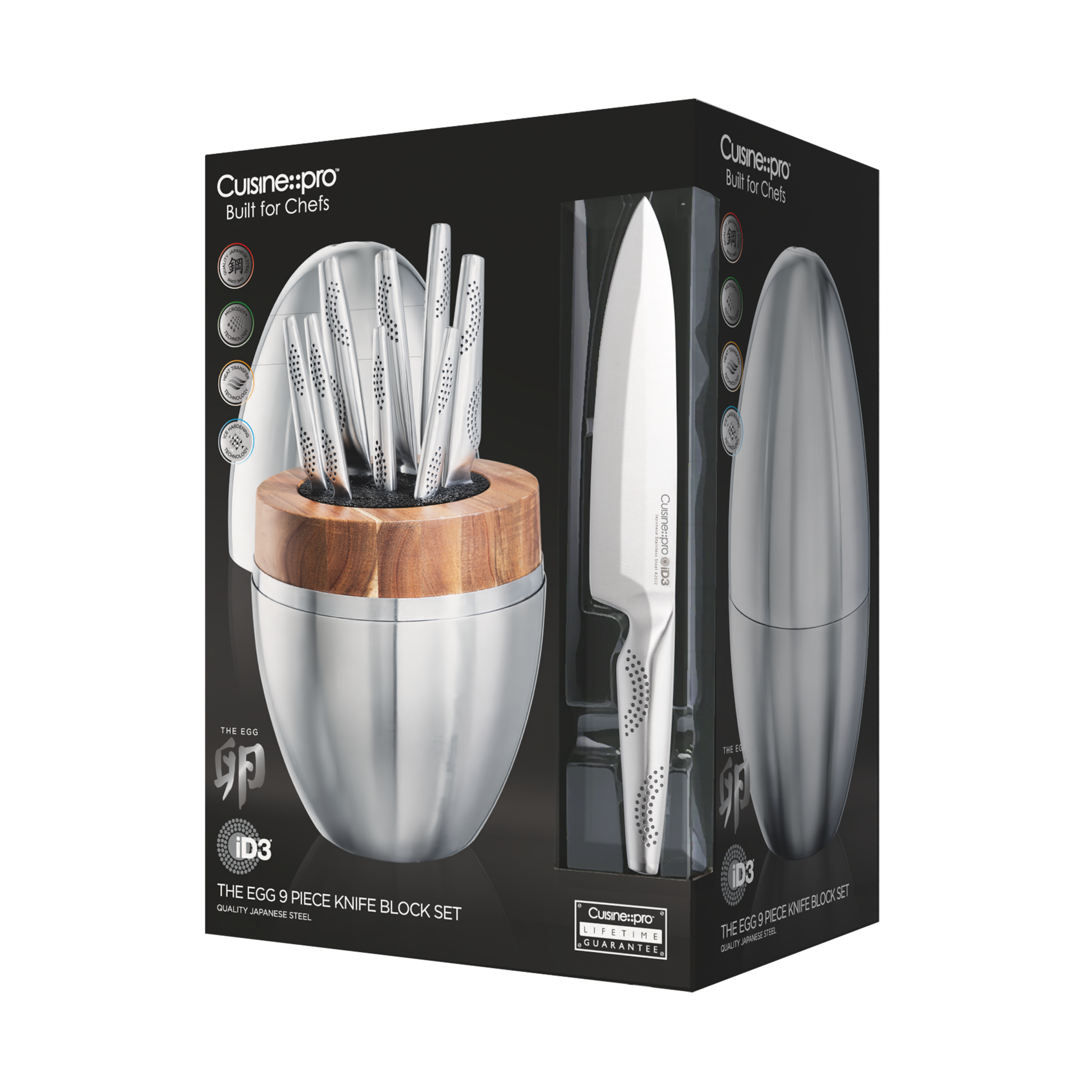 Cuisine::pro® iD3® The Egg Knife Block 9 Piece