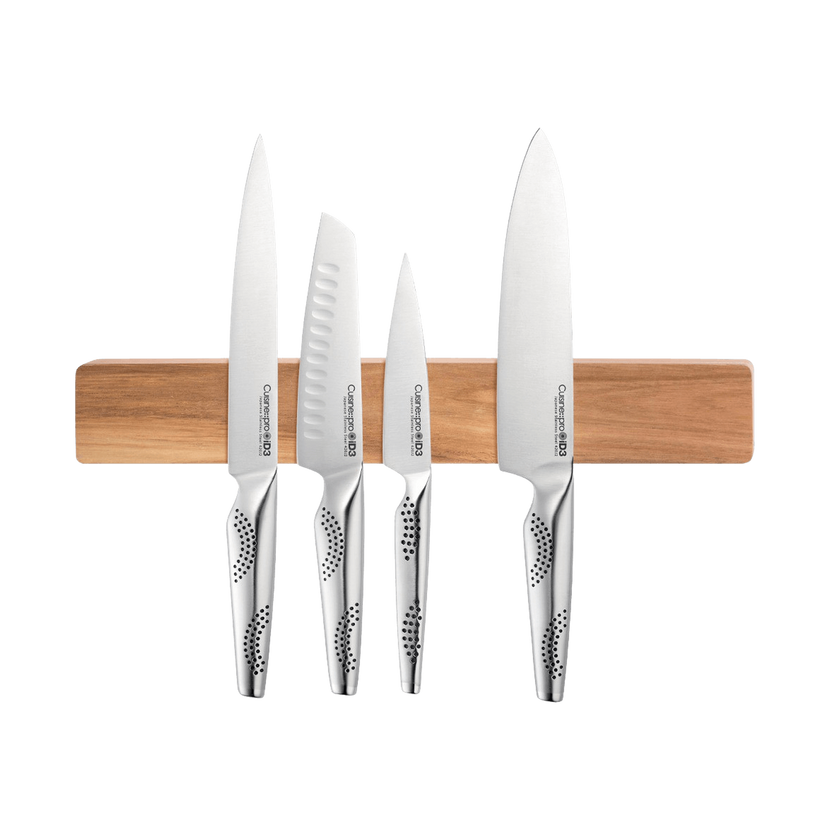 Cuisine::pro® iD3® Magnetic Acacia Wood Wall-Mounted Knife Holder