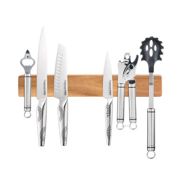 Cuisine::pro® iD3® Magnetic Acacia Wood Wall-Mounted Knife Holder