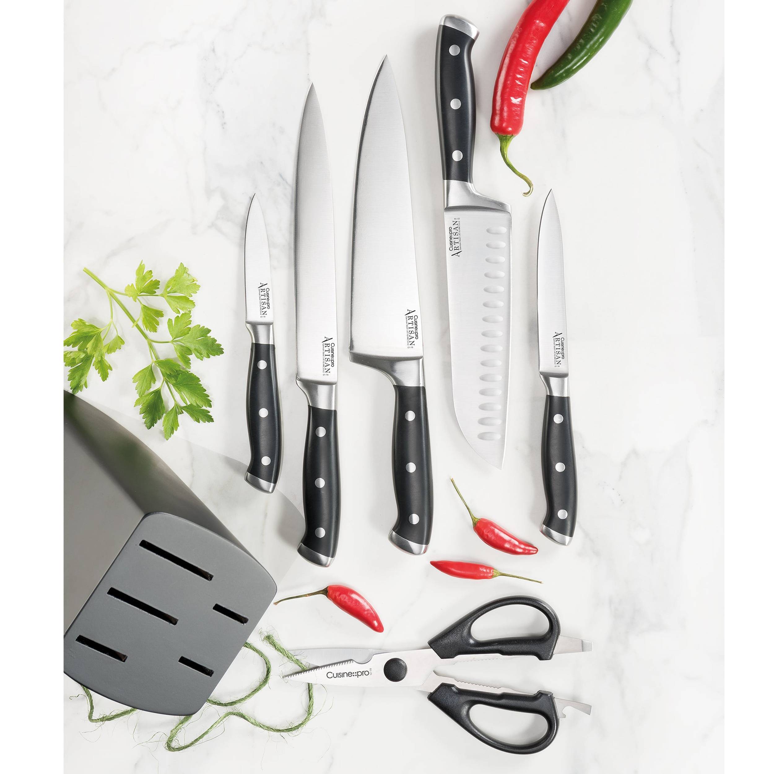 Cuisine::pro® ARTISAN Finster Knife Block 7 Piece