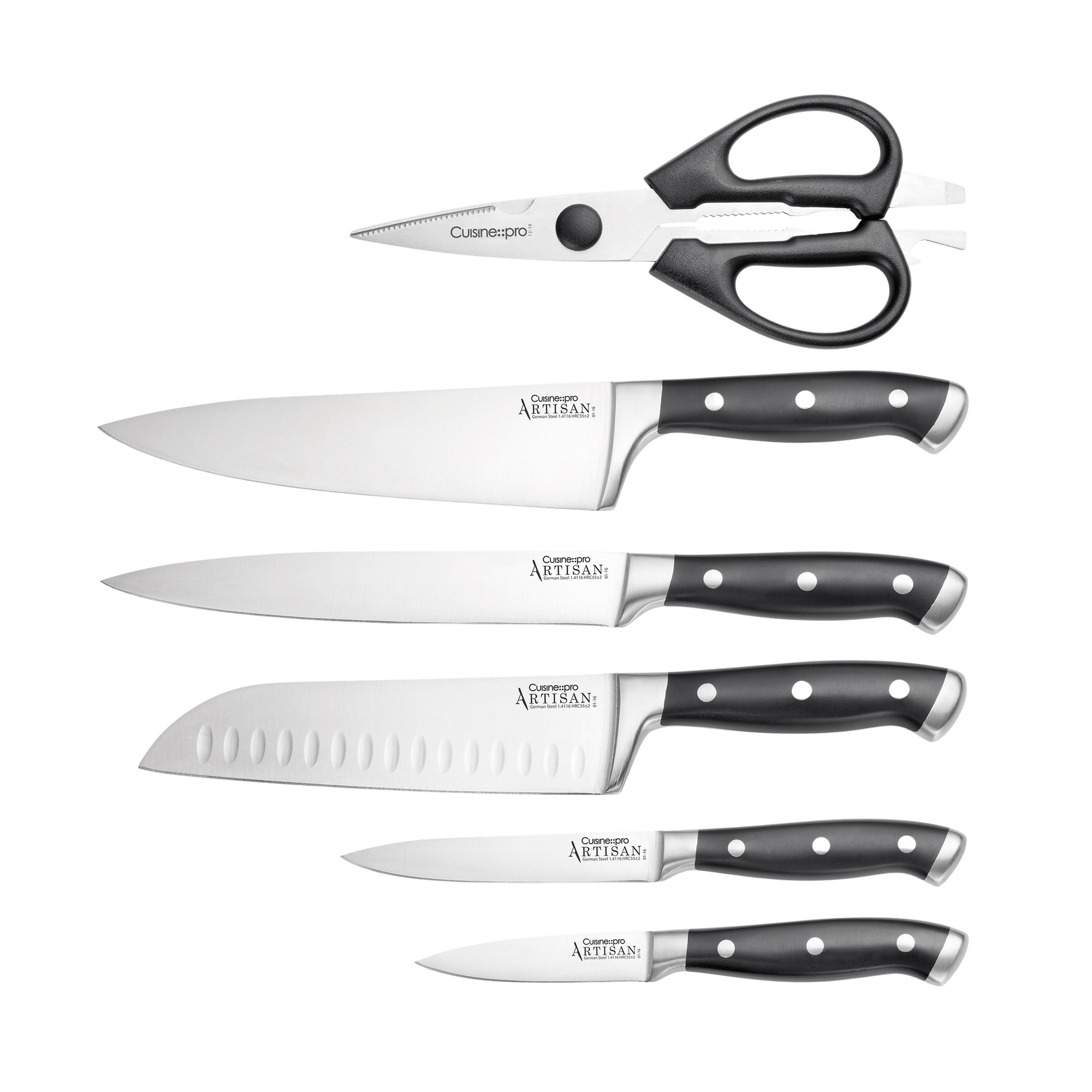 Cuisine::pro® ARTISAN Licht Knife Block 7 Piece