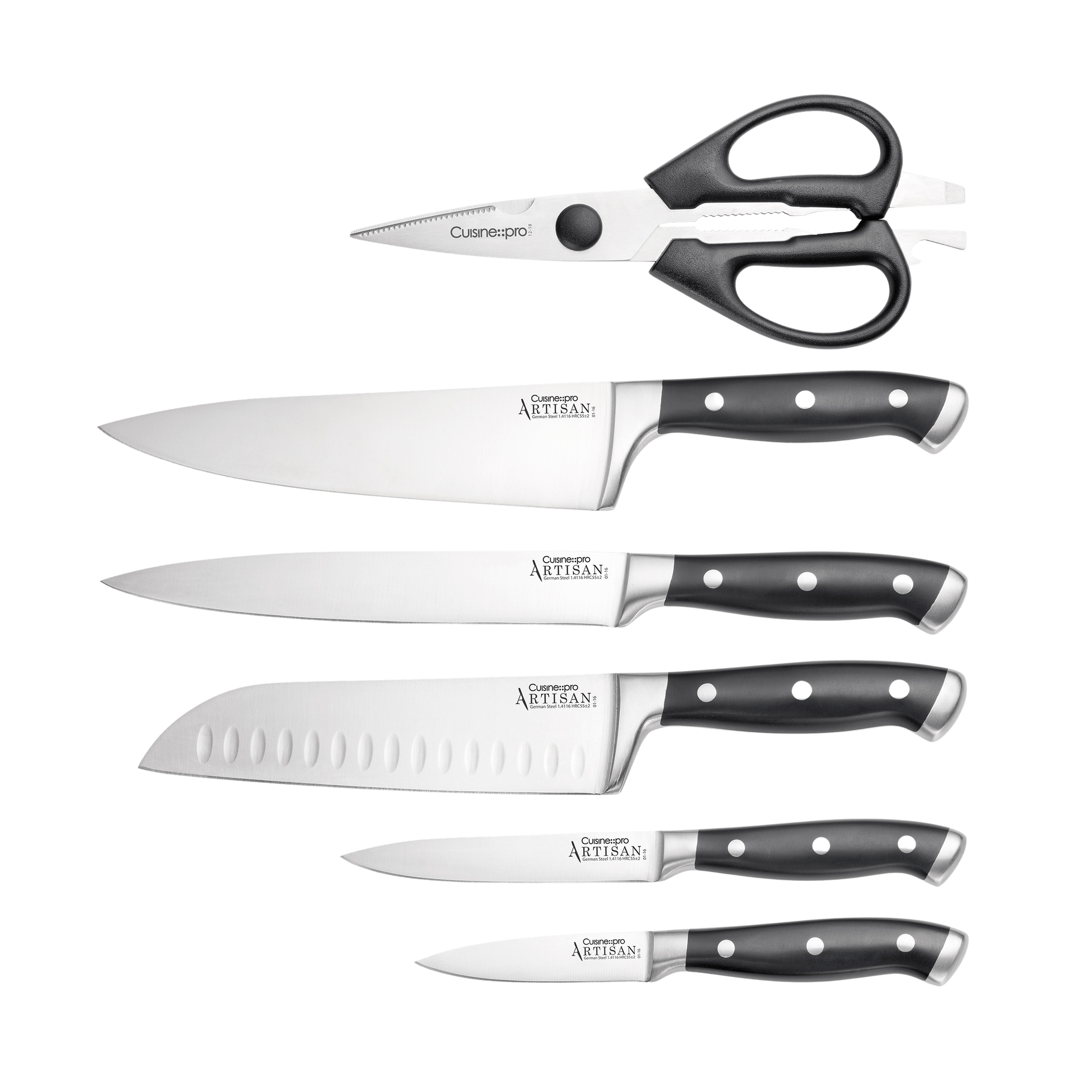 Cuisine::pro® ARTISAN Licht Knife Block 7 Piece