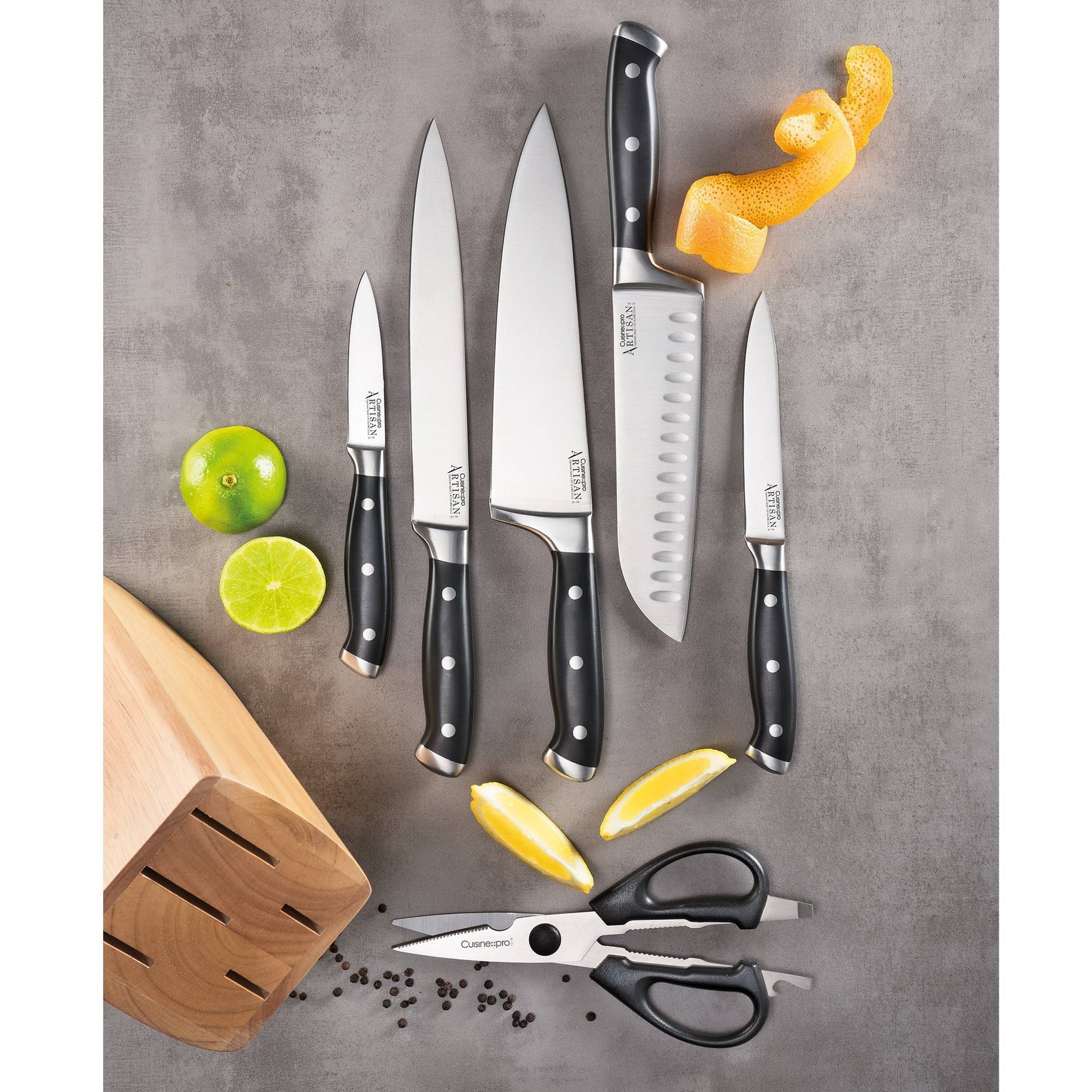 Cuisine::pro® ARTISAN Licht Knife Block 7 Piece