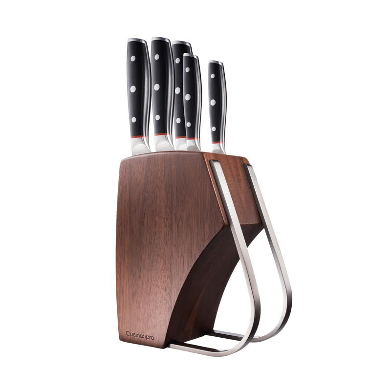 Cuisine::pro® iconiX® Holz 6-Piece Knife Block