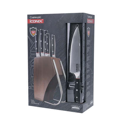 Cuisine::pro® iconiX® Holz 6-Piece Knife Block