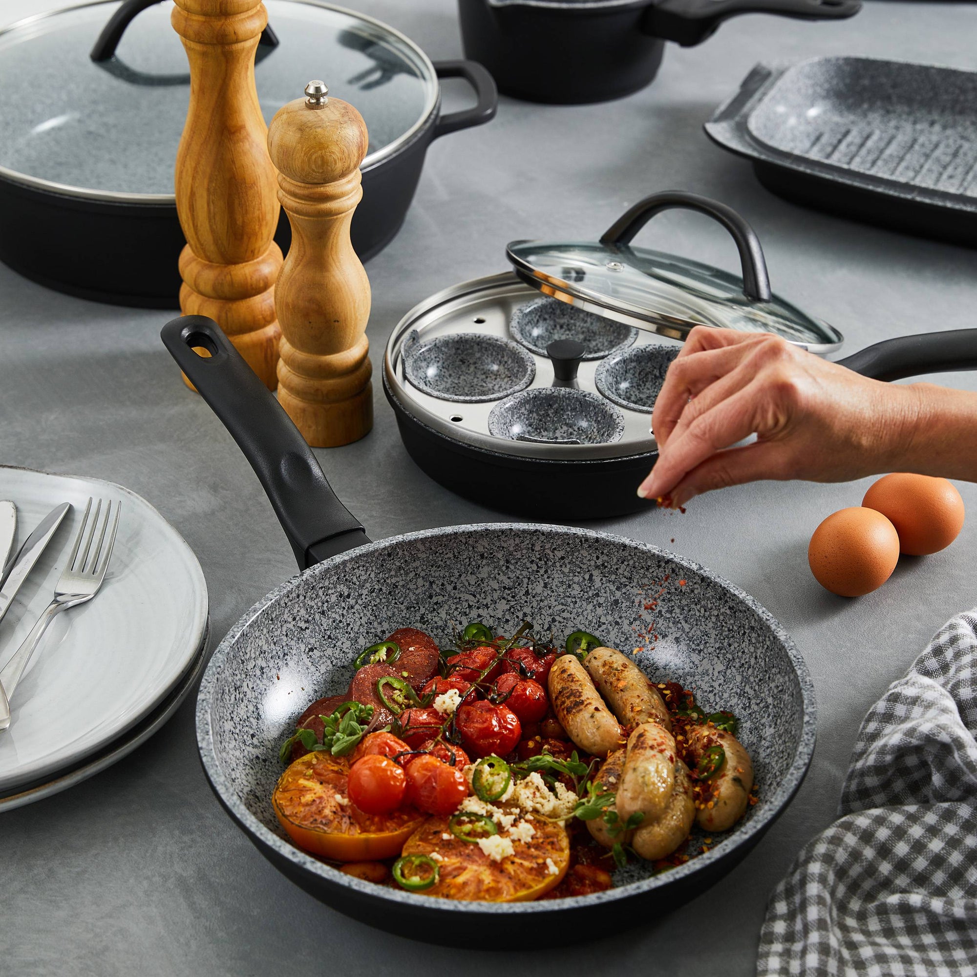 Cuisine::pro® STONE™ X² TWIN FRYPAN