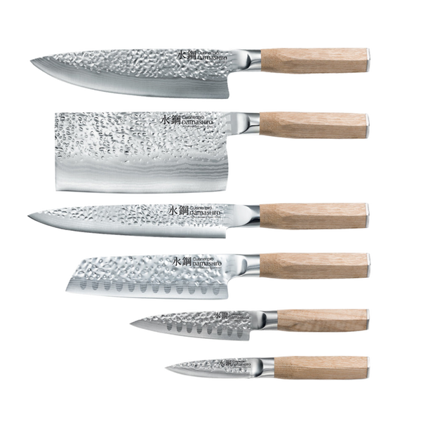 Cuisine::pro® Damashiro EMPEROR®  Hikari Knife Block 7 Piece Ash - hover