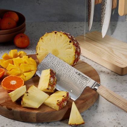 Cuisine::pro® Damashiro EMPEROR®  Hikari Knife Block 7 Piece Ash