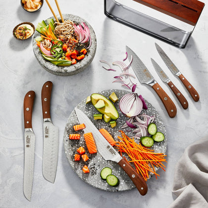 Cuisine::pro® Wolfgang Starke™ OAK Harz Knife Block 7 Piece