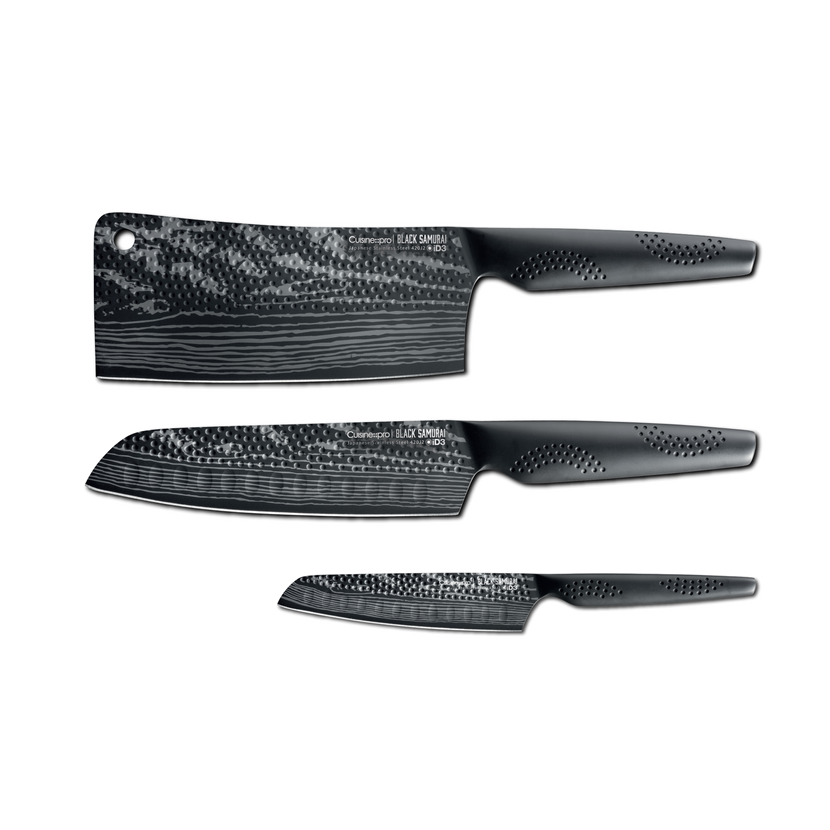 Cuisine::pro® iD3® BLACK SAMURAI  Ultimate Knife Set Of 3