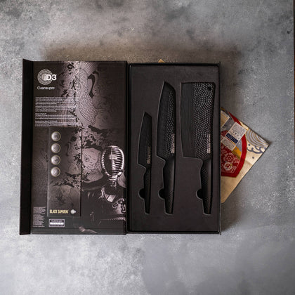 Cuisine::pro® iD3® BLACK SAMURAI  Ultimate Knife Set Of 3