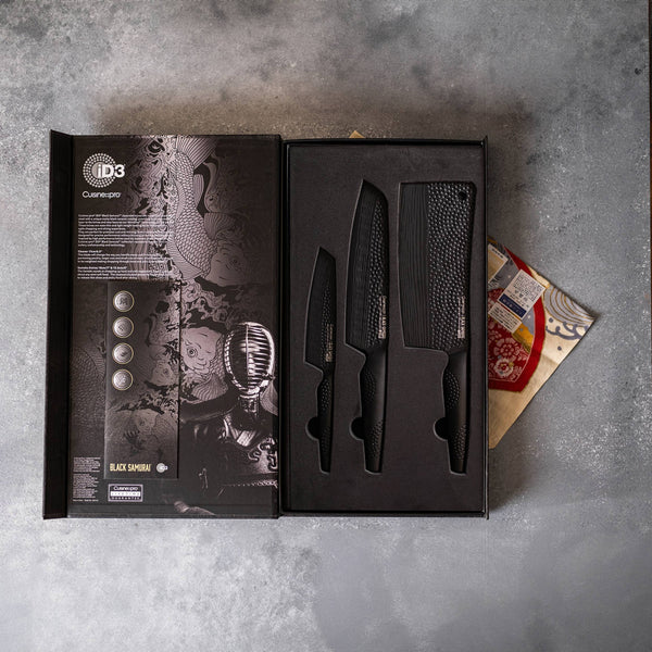 Cuisine::pro® iD3® BLACK SAMURAI  Ultimate Knife Set Of 3