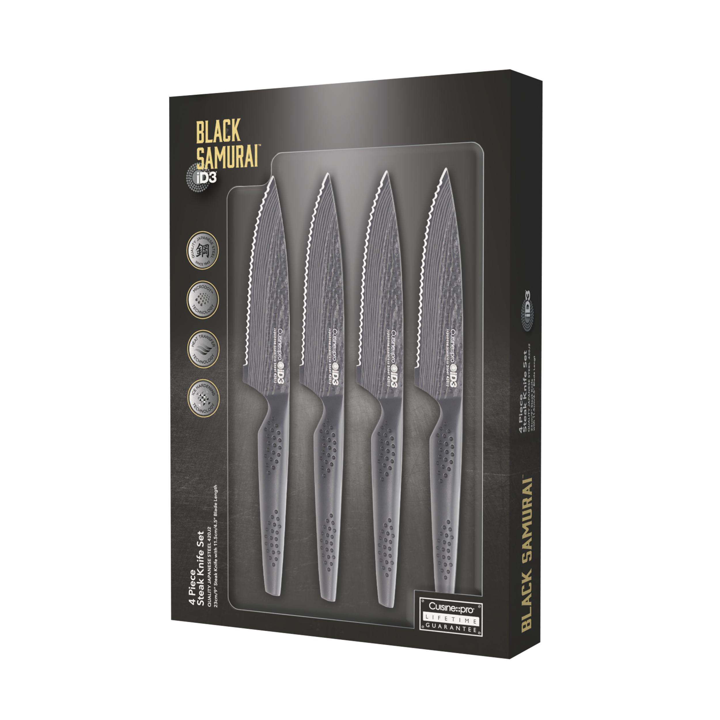 Haller Supporto Da Parete Per 3 Spade Samurai - Legno Massiccio Nero - 37,5 X 36 Cm - Esposizione Decorativa