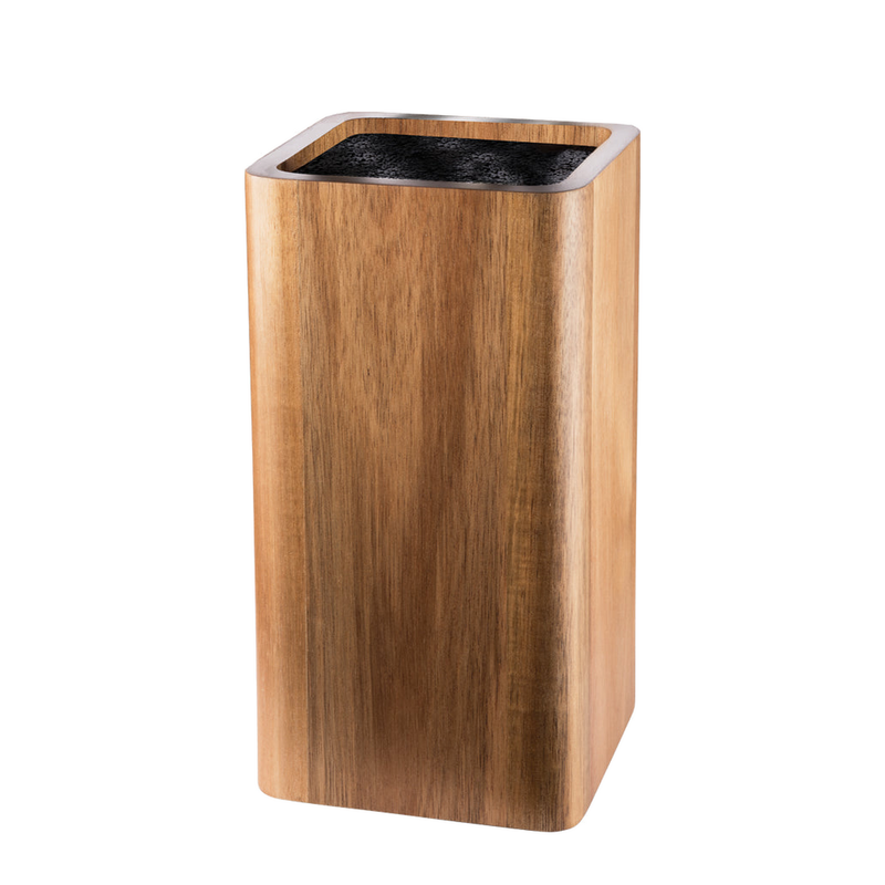 Cuisine::pro® UNIVERSAL Square Knife Block Acacia Acacia