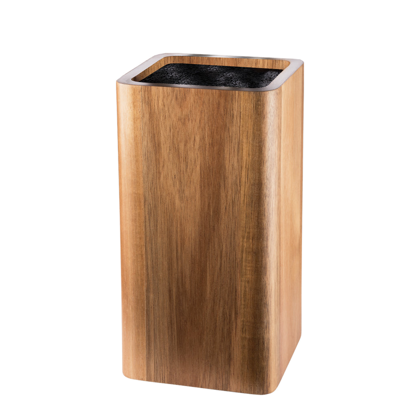 Cuisine::pro® UNIVERSAL Square Knife Block Acacia Acacia