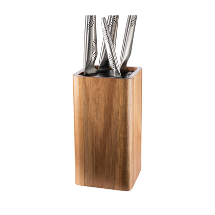 Cuisine::pro® UNIVERSAL Square Knife Block Acacia Acacia