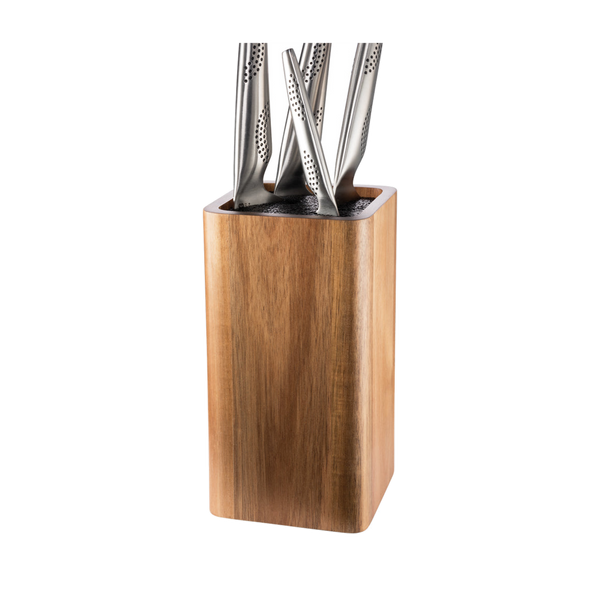 Cuisine::pro® UNIVERSAL Square Knife Block Acacia Acacia