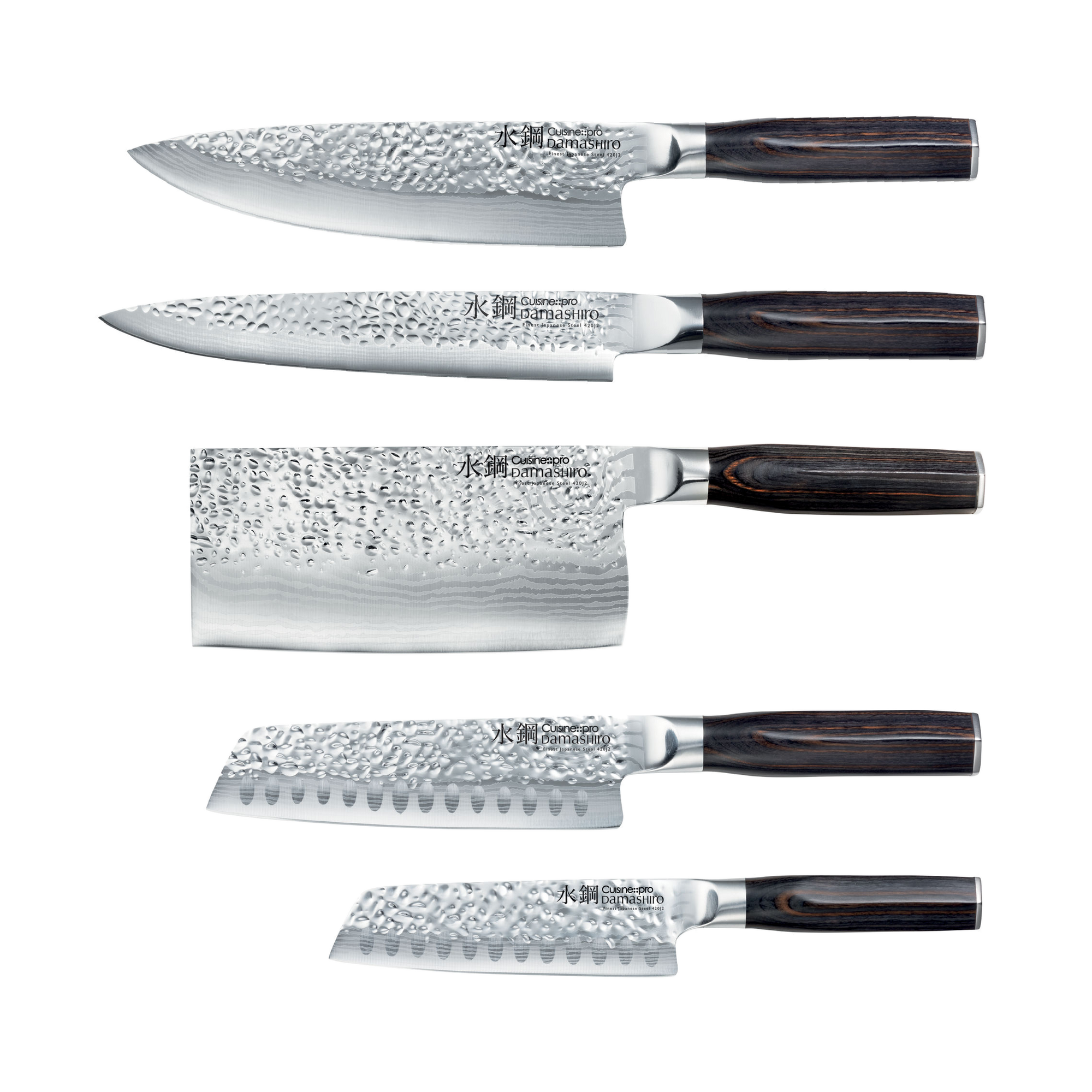 Cuisine::pro® Damashiro EMPEROR® 6-Piece Nanashi Knife Block