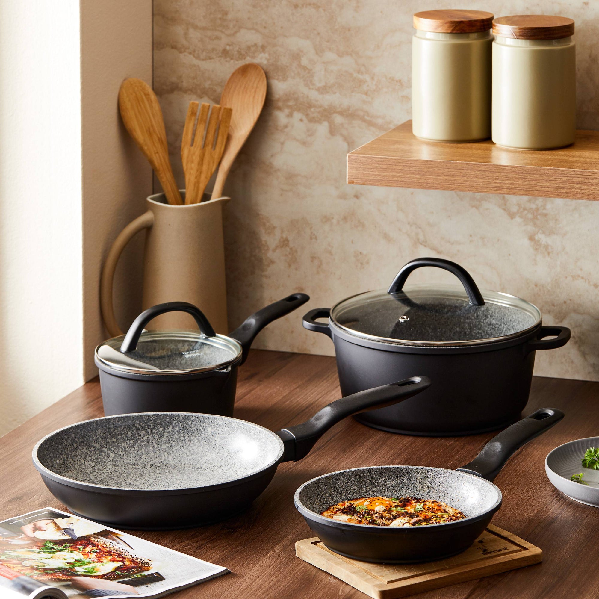 Cuisine::pro® STONE™ X² 6-Piece Cookware